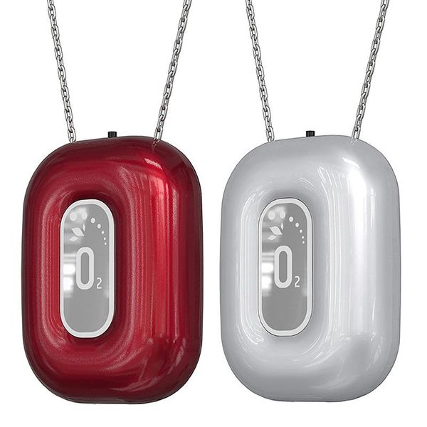 air purifiers 2x fashionable personal wearable mini negative ion necklace hanging neck purifier ionizer generator red & silver
air purifiers 2x fashionable personal wearable mini negative ion necklace hanging neck purifier ionizer generator red & silver