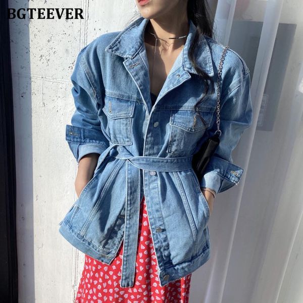 stylish chic women single-breasted denim jacket turn down collar long sleeve lace-up female jeans jackets spring 2021 women's, Black;brown
stylish chic women single-breasted denim jacket turn down collar long sleeve lace-up female jeans jackets spring 2021 women's, Black;brown