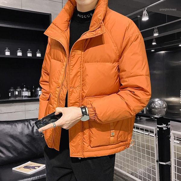 men's down & parkas 2021 winter fashion mens duck jackets men windproof stand collar warm outdoor coats casual male parka b352, Black
men's down & parkas 2021 winter fashion mens duck jackets men windproof stand collar warm outdoor coats casual male parka b352, Black