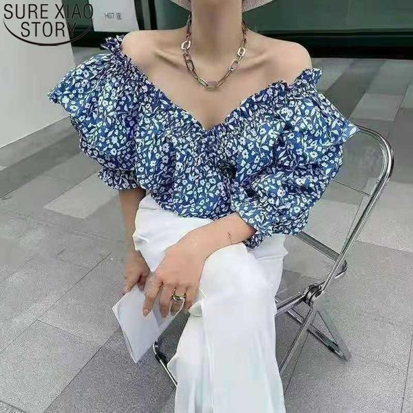 women's blouses & shirts women and 2021 summer casual vintage floral v neck half sleeve elastic female clothing blusas 14744, White
women's blouses & shirts women and 2021 summer casual vintage floral v neck half sleeve elastic female clothing blusas 14744, White