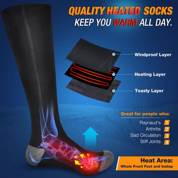hailicare electric heated socks quality 3 levels sport ski foot socks keep warm long time winter gifts for family men women perfections
hailicare electric heated socks quality 3 levels sport ski foot socks keep warm long time winter gifts for family men women perfections