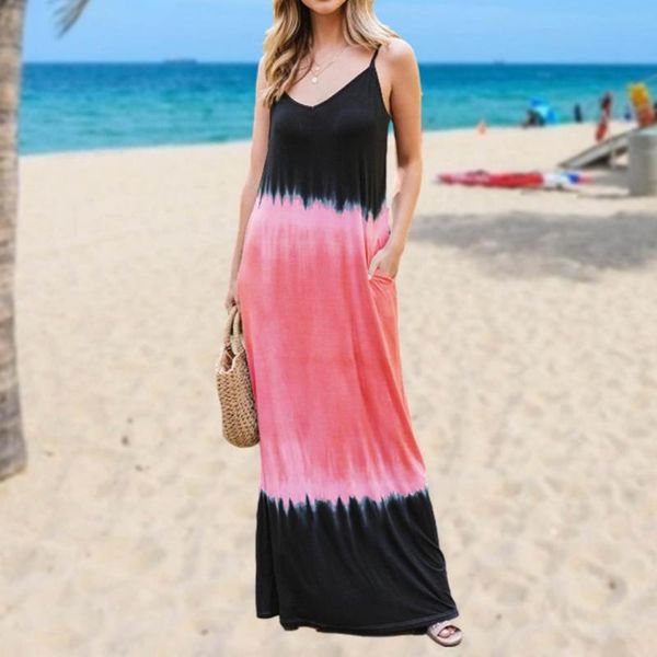 casual dresses summer beach women with pockets o neck long maxi dress v-neck split party robe, Black;gray
casual dresses summer beach women with pockets o neck long maxi dress v-neck split party robe, Black;gray