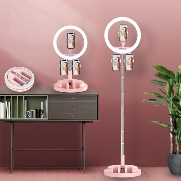 11inch ring light with adjustable fold bracket tripod table lamp 360° whirling led video phone holder for youtube tik tok flash heads
11inch ring light with adjustable fold bracket tripod table lamp 360° whirling led video phone holder for youtube tik tok flash heads