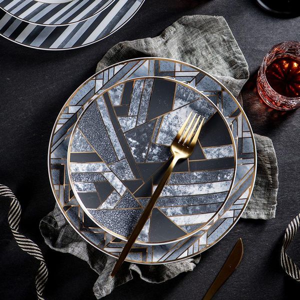 dishes & plates creative ceramic plate black gray gold dish stitching matte texture marble unique dinner tableware set dessert
dishes & plates creative ceramic plate black gray gold dish stitching matte texture marble unique dinner tableware set dessert