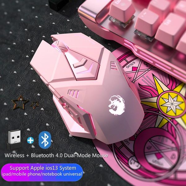 2.4g bluetooth dual-mode gaming mouse mute wireless optical pink 7-button 2400dpi e-sports for pc lapmice
2.4g bluetooth dual-mode gaming mouse mute wireless optical pink 7-button 2400dpi e-sports for pc lapmice