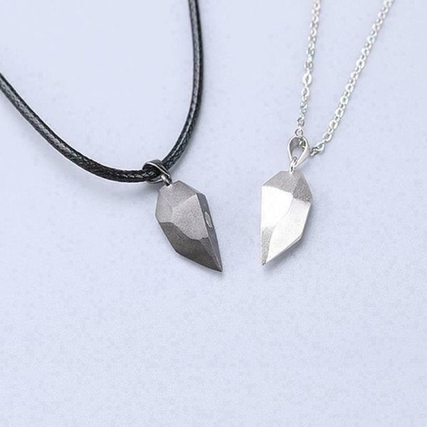 chains 1pair magnetic couple heart shape necklace gothic punk style for men jewelry wedding lovers couples valentine's day gift gifts, Silver
chains 1pair magnetic couple heart shape necklace gothic punk style for men jewelry wedding lovers couples valentine's day gift gifts, Silver