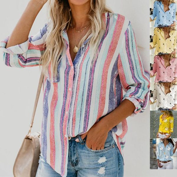 women's blouses & shirts women stripe shirt long sleeve casual ol cotton spring autumn blouse loose button plus size mujer blusas top, White
women's blouses & shirts women stripe shirt long sleeve casual ol cotton spring autumn blouse loose button plus size mujer blusas top, White
