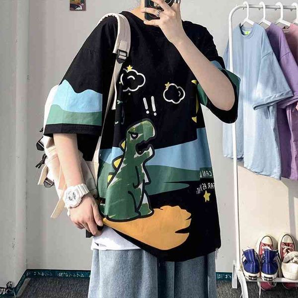 korean fashion new short sleeve t-shirt for male students hip hop summer loose 5-sleeve, Black
korean fashion new short sleeve t-shirt for male students hip hop summer loose 5-sleeve, Black