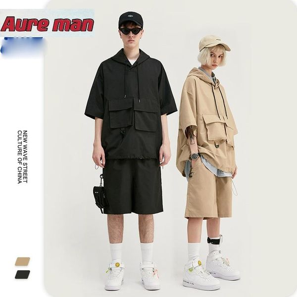 men's tracksuits clothing | spring and summer evergreen fashion brand bag tooling anorak short sleeve t-shirt loose shorts suit, Gray
men's tracksuits clothing | spring and summer evergreen fashion brand bag tooling anorak short sleeve t-shirt loose shorts suit, Gray