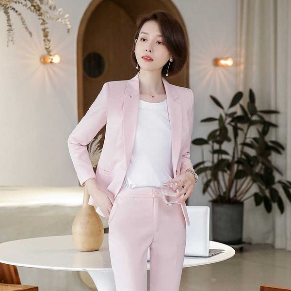 business office ladies suit early autumn ol fashion pink blazer women's style slim pants set two-piece women's 210527, White
business office ladies suit early autumn ol fashion pink blazer women's style slim pants set two-piece women's 210527, White