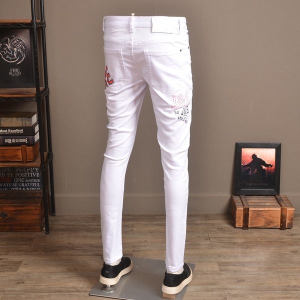 men's jeans fashion brand white jeans men thin drawing card printed cowboy pencil casual pants denim biker male k92k, Blue
men's jeans fashion brand white jeans men thin drawing card printed cowboy pencil casual pants denim biker male k92k, Blue