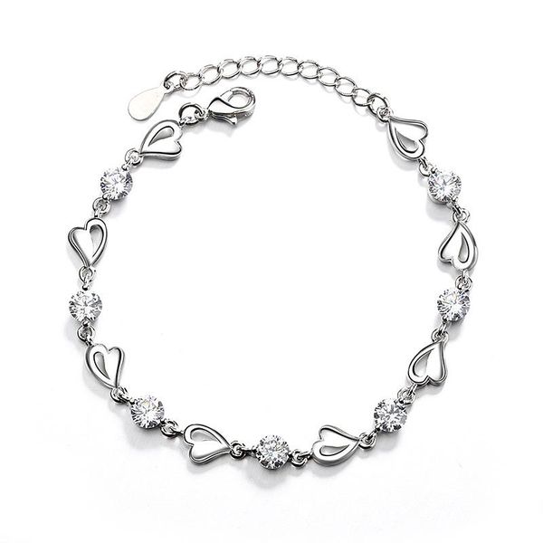 link, chain heart-shaped colorful diamond bracelet sen system student simple diamond-studded asymmetric love, Black
link, chain heart-shaped colorful diamond bracelet sen system student simple diamond-studded asymmetric love, Black