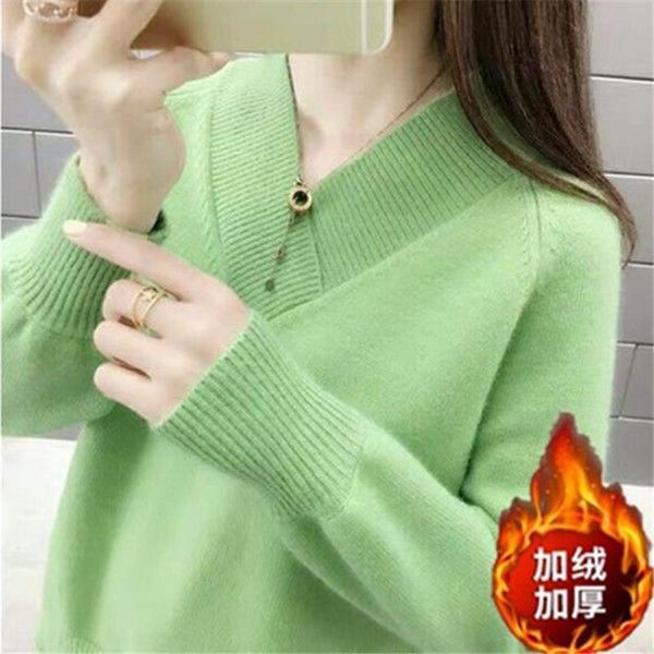women's sweaters 2021 women and pullovers autumn winter long sleeve pull female solid pullover ladies short knitted sweater 3xld1525, White;black
women's sweaters 2021 women and pullovers autumn winter long sleeve pull female solid pullover ladies short knitted sweater 3xld1525, White;black