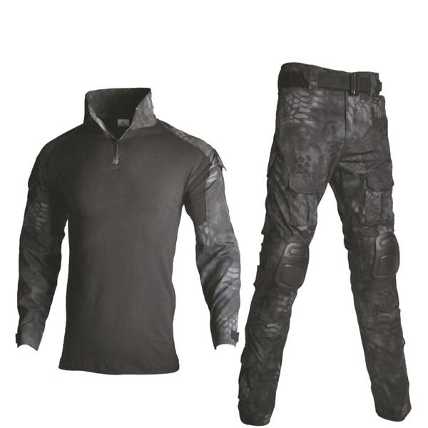 hunting sets military army combat training suits tactical camouflage ghillie suit clothes outdoor paintball shirt + pants, Camo
hunting sets military army combat training suits tactical camouflage ghillie suit clothes outdoor paintball shirt + pants, Camo