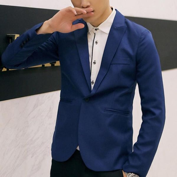 men's suits & blazers men solid color one button blazer suit casual fine workmanship cotton blend jacket coat for banquet, White;black
men's suits & blazers men solid color one button blazer suit casual fine workmanship cotton blend jacket coat for banquet, White;black