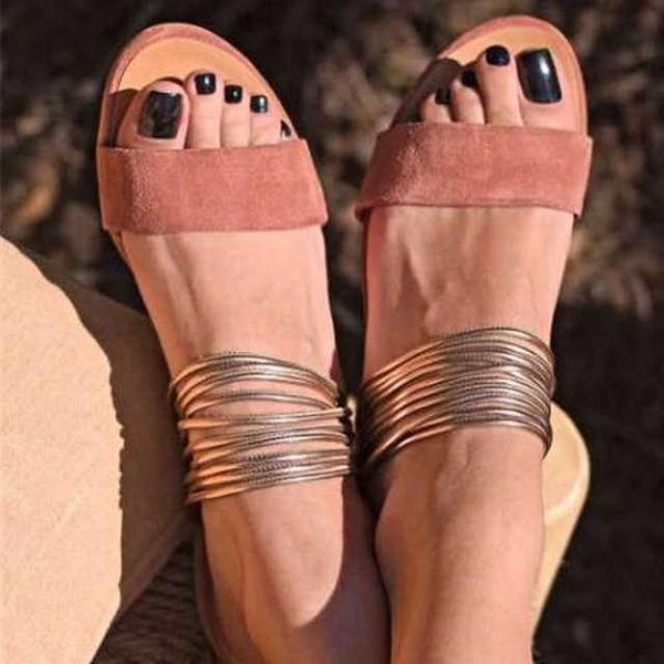 women rome sandals 2021 new fashion flat vintage gladiator non-slip slippers ladies casual beach slides female footwear y0721, Black
women rome sandals 2021 new fashion flat vintage gladiator non-slip slippers ladies casual beach slides female footwear y0721, Black
