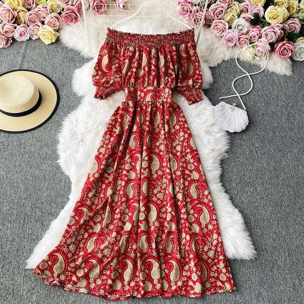 women summer long dresses a-line 9 colors party chiffon elegant beach vintage print boho clothing red vestidos de mujer 210625, Black;gray
women summer long dresses a-line 9 colors party chiffon elegant beach vintage print boho clothing red vestidos de mujer 210625, Black;gray