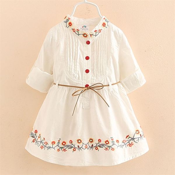spring autumn 3-12 ages kids embroidery floral long and short sleeve double use white elegant dress princess girl with belt 210331, Red;yellow
spring autumn 3-12 ages kids embroidery floral long and short sleeve double use white elegant dress princess girl with belt 210331, Red;yellow