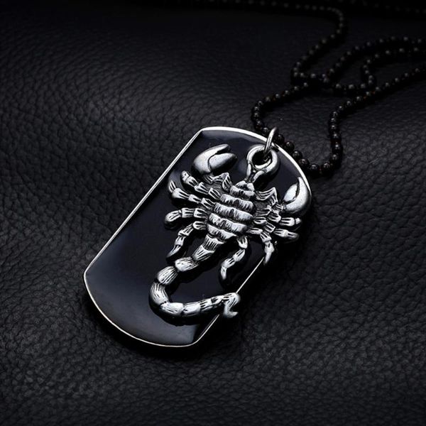 pendant necklaces boniskiss biker men's necklace black military silver color scorpion 27.5 inch bead chain cool gift for man
pendant necklaces boniskiss biker men's necklace black military silver color scorpion 27.5 inch bead chain cool gift for man