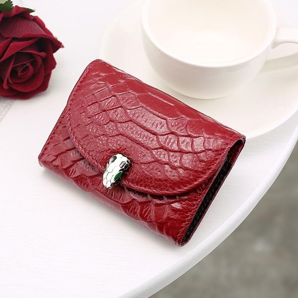 storage bags explosive fashion snake head buckle first layer cowhide organ card holder female embossed leather coin purse
storage bags explosive fashion snake head buckle first layer cowhide organ card holder female embossed leather coin purse