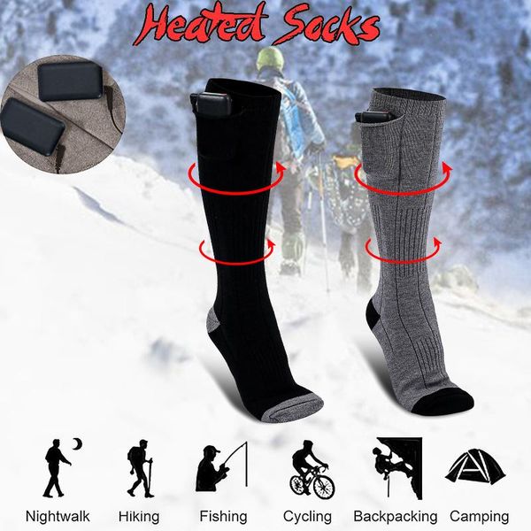 sports socks adults electric thermal winter charging battery heated medium length sport outdoor hiking camping oc6, Black
sports socks adults electric thermal winter charging battery heated medium length sport outdoor hiking camping oc6, Black
