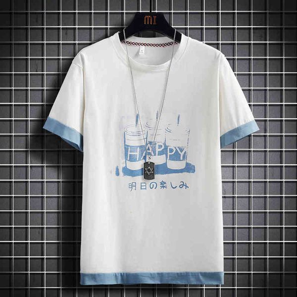 men's t-shirts man's t-shirt happy print 2021 letter t-shirt hip hop japanese streetwear harajuku tshirt male t shirt men eskn, White;black
men's t-shirts man's t-shirt happy print 2021 letter t-shirt hip hop japanese streetwear harajuku tshirt male t shirt men eskn, White;black