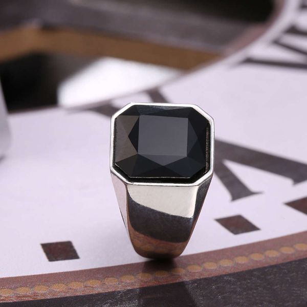 jewelry fashion black agate ring popular accessories titanium steel ring men's jewelry
jewelry fashion black agate ring popular accessories titanium steel ring men's jewelry