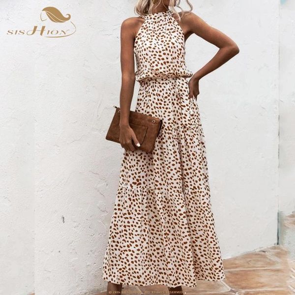 summer elegant beach long dress women 2021 fashion print flowers polka-dot strap ladies halter boho sp1314 casual dresses, Black;gray
summer elegant beach long dress women 2021 fashion print flowers polka-dot strap ladies halter boho sp1314 casual dresses, Black;gray