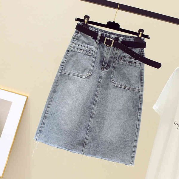 summer women cowboy skirt with belt solid color casual high waist a-line s spring simplicity slim denim 210513, Black
summer women cowboy skirt with belt solid color casual high waist a-line s spring simplicity slim denim 210513, Black