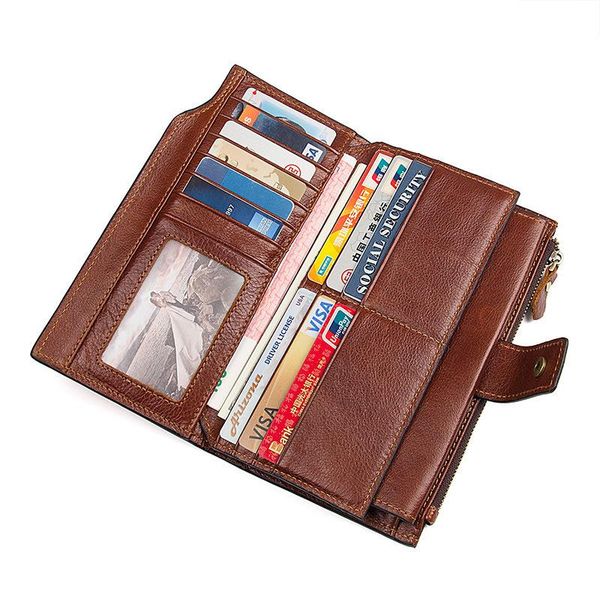 wallets vintage men long phone bag genuine leather coin pocket purse cardholder 642-40 male zipper hasp clutch wallet men's gift, Red;black
wallets vintage men long phone bag genuine leather coin pocket purse cardholder 642-40 male zipper hasp clutch wallet men's gift, Red;black