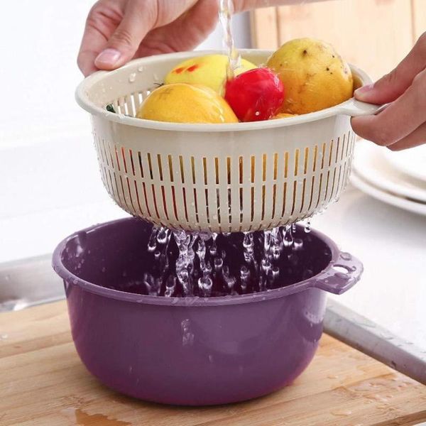 hanging baskets 2pcs/set double layer drain basket kitchen fruits vegetable cleaning washing storage
hanging baskets 2pcs/set double layer drain basket kitchen fruits vegetable cleaning washing storage