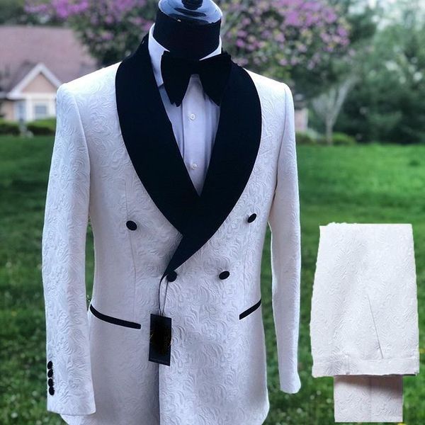 men's suits & blazers arrival men white pattern groom tuxedos shawl veet lapel groomsmen wedding man 2 pieces ( jacket+pants+tie ) e3cl, White;black
men's suits & blazers arrival men white pattern groom tuxedos shawl veet lapel groomsmen wedding man 2 pieces ( jacket+pants+tie ) e3cl, White;black