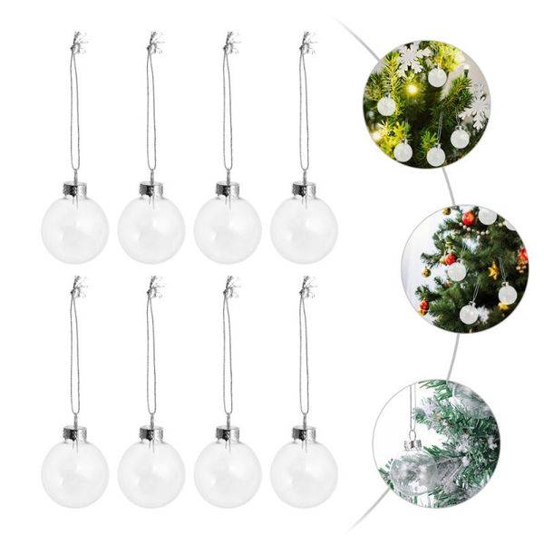 party decoration 8pcs transparent hanging balls with aluminum lid christmas tree decorations
party decoration 8pcs transparent hanging balls with aluminum lid christmas tree decorations