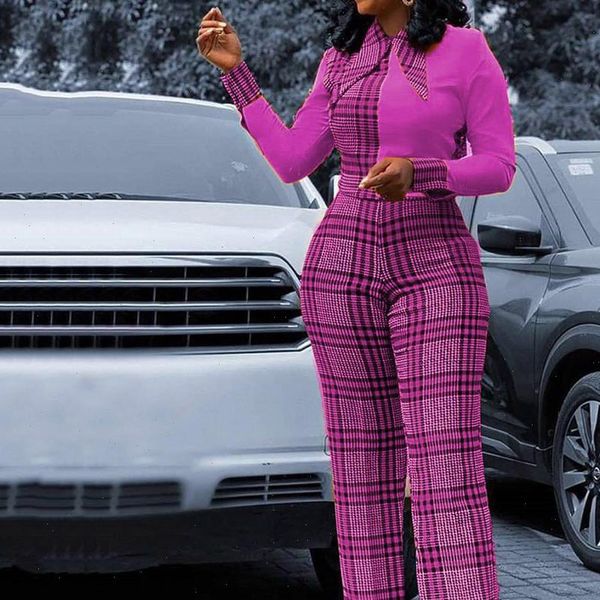 elegant party plus size women rompers purple plaid long sleeve high waist evening night fashion, Black;white
elegant party plus size women rompers purple plaid long sleeve high waist evening night fashion, Black;white