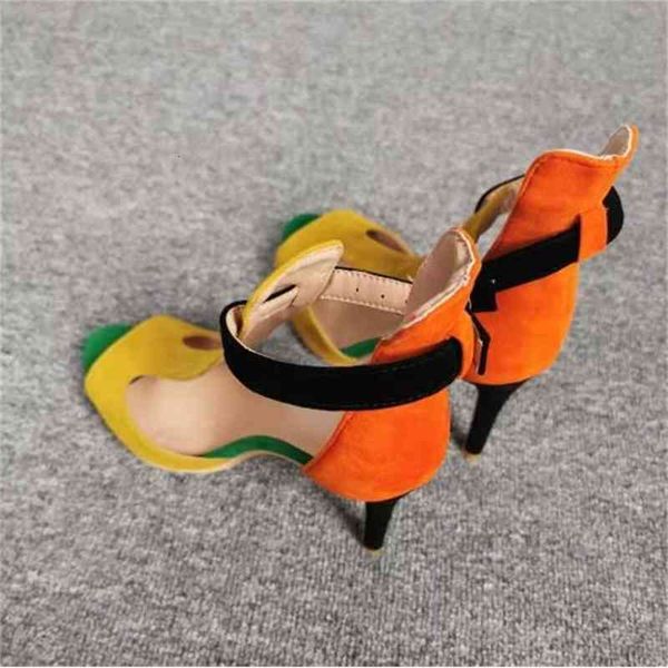 royal sandals 100% orange snap buckle peep toe women sandals thin heels 8 cm 12 high party shoes u61d, Black
royal sandals 100% orange snap buckle peep toe women sandals thin heels 8 cm 12 high party shoes u61d, Black