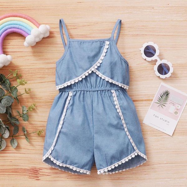 jumpsuits baby romper jumpsuit girls solid sleeveless lacework suspend playsuit babygirl summery girl 2 years old, Blue
jumpsuits baby romper jumpsuit girls solid sleeveless lacework suspend playsuit babygirl summery girl 2 years old, Blue