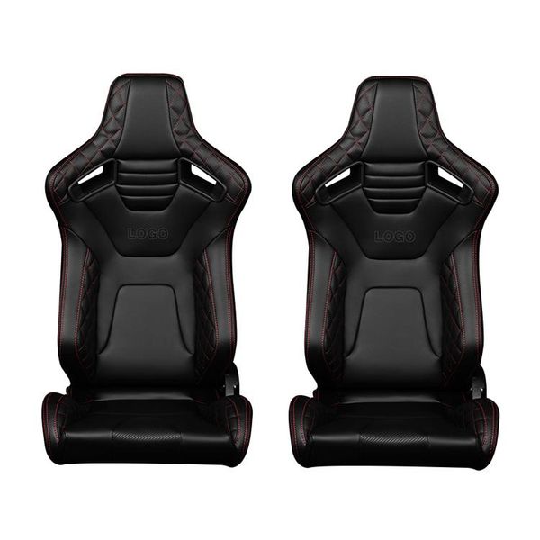 seat cushions universal racing seats pair with dual sliders black pu leather red stripe reclinable left right
seat cushions universal racing seats pair with dual sliders black pu leather red stripe reclinable left right