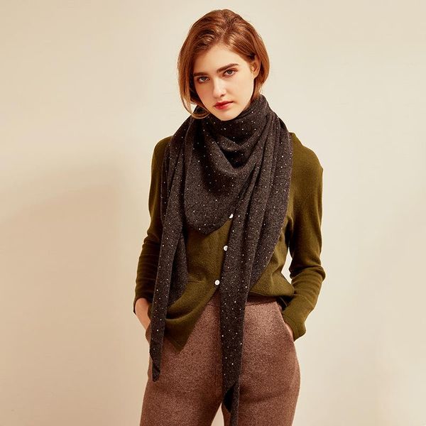 scarves women winter scarf luxury, knitted cashmere wool blend, diamond fashion trend, warm and comfortable triangle for ladies, Blue;gray
scarves women winter scarf luxury, knitted cashmere wool blend, diamond fashion trend, warm and comfortable triangle for ladies, Blue;gray
