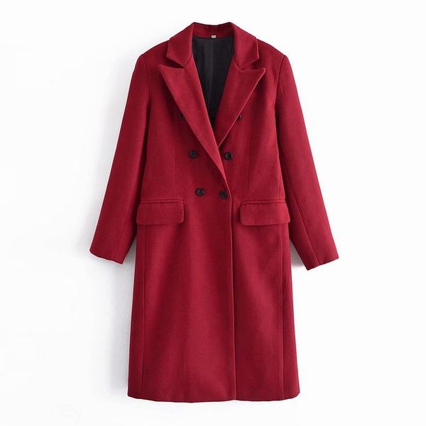 women's wool & blends long women woolen overcoat winter 2021 fashion doulbe breasted loose trench warm coat female casual outerwear clo, Black
women's wool & blends long women woolen overcoat winter 2021 fashion doulbe breasted loose trench warm coat female casual outerwear clo, Black