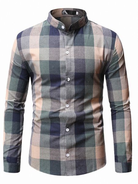 men plaid button up shirt o45z#, White;black