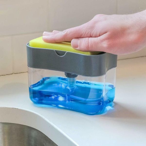 home multifunction soap dispenser sponge caddy double layer kitchen creative bathroom washing storage box liquid
home multifunction soap dispenser sponge caddy double layer kitchen creative bathroom washing storage box liquid