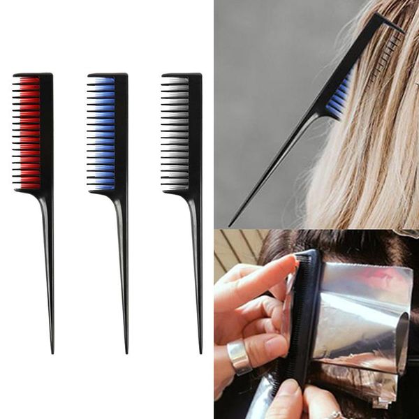 cutting comb hair brushes divide parting styling tail dye barbershop, Silver
cutting comb hair brushes divide parting styling tail dye barbershop, Silver