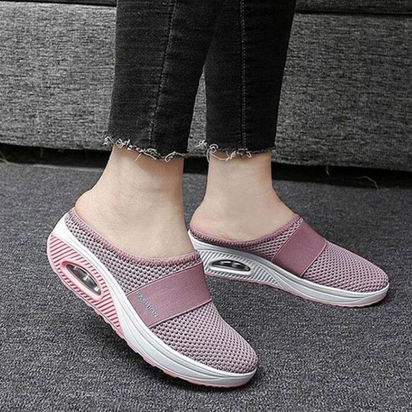sandals women summer lightweight mesh breathable slippers wedge shoes female air cushion thick bottom sneakers plus size 35-43, Black
sandals women summer lightweight mesh breathable slippers wedge shoes female air cushion thick bottom sneakers plus size 35-43, Black