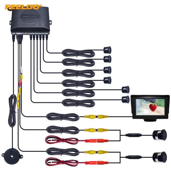 car rear view cameras& parking sensors feeldo 1set 4.3" lcd monitor 6 sensor 2pcs ccd camera dual visual rearview video radar system
car rear view cameras& parking sensors feeldo 1set 4.3" lcd monitor 6 sensor 2pcs ccd camera dual visual rearview video radar system