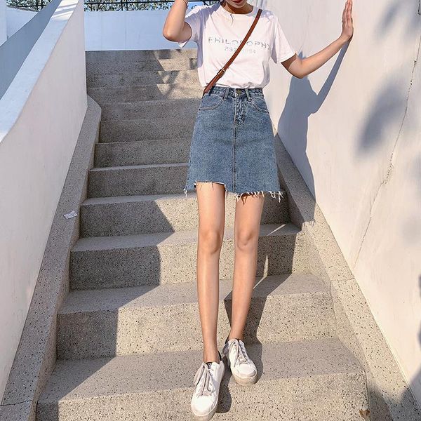 women summer black blue solid casual high waist pencil denim skirts street pockets button all-matched jeans skirt
women summer black blue solid casual high waist pencil denim skirts street pockets button all-matched jeans skirt