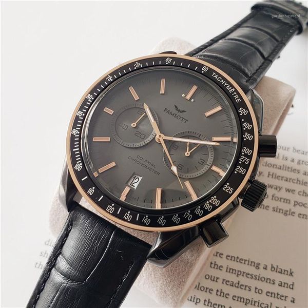 wristwatches men quartz chronograph stainless steel black leather straps sapphire crystal luxury classic watch, Slivery;brown
wristwatches men quartz chronograph stainless steel black leather straps sapphire crystal luxury classic watch, Slivery;brown