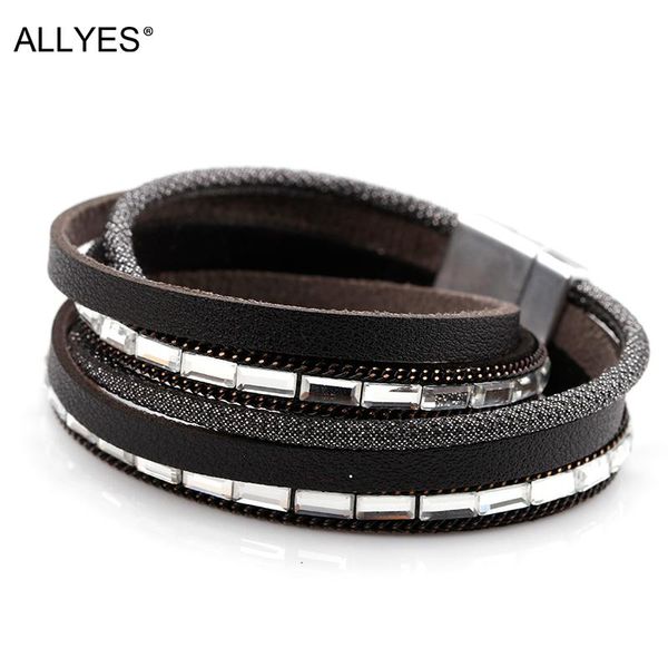 tennis allyes multilayer braceletes for women trendy magnet clasp bohemian leather bracelet female wrap bracelets & bangles jewelry, Golden;silver
tennis allyes multilayer braceletes for women trendy magnet clasp bohemian leather bracelet female wrap bracelets & bangles jewelry, Golden;silver