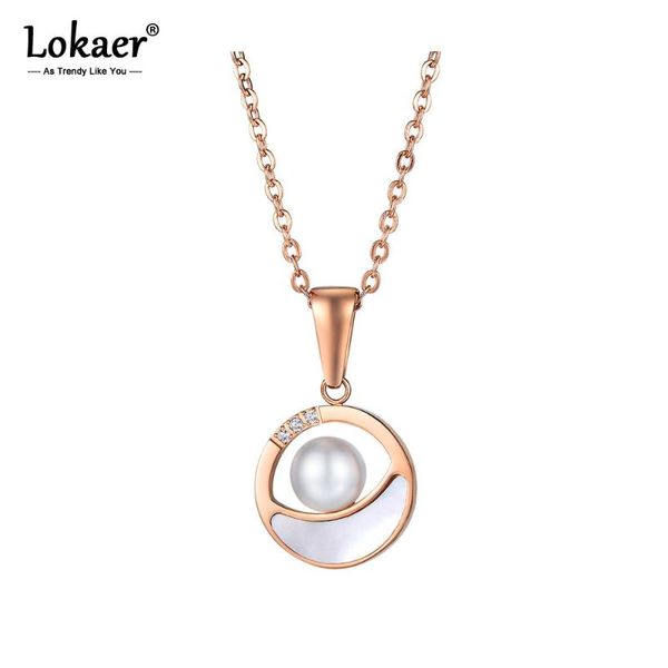 pendant necklaces lokaer trendy stainless steel white pearl necklace rose gold cz crystal charm choker for women girls ogx1666, Silver
pendant necklaces lokaer trendy stainless steel white pearl necklace rose gold cz crystal charm choker for women girls ogx1666, Silver