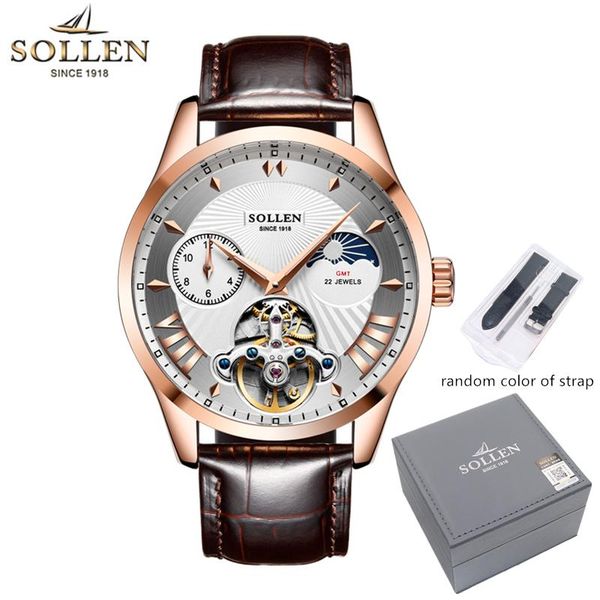 wristwatches sollen luxury watch men automatic mechanical waterproof moon phase multiple time zones leather watches business mens clock 302, Slivery;brown
wristwatches sollen luxury watch men automatic mechanical waterproof moon phase multiple time zones leather watches business mens clock 302, Slivery;brown