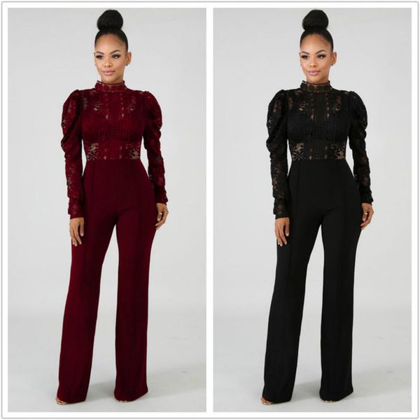 women's jumpsuits & rompers muxu lace patchwork jumpsuit transparent enterizos para mujer largos elegantes bodies ladies roupas feminin, Black;white
women's jumpsuits & rompers muxu lace patchwork jumpsuit transparent enterizos para mujer largos elegantes bodies ladies roupas feminin, Black;white